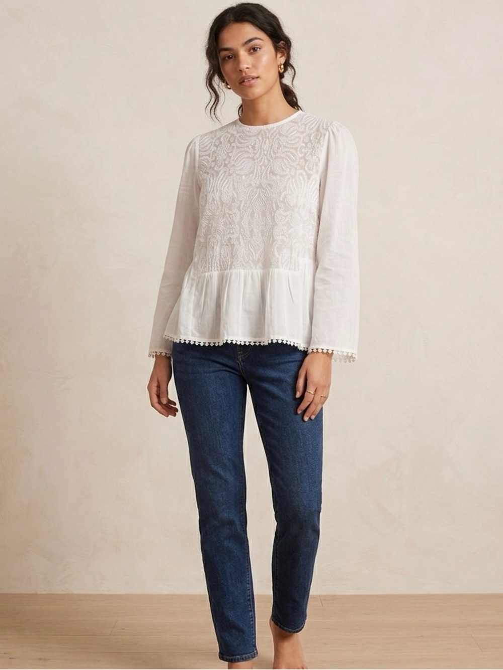 Endless Rose Embroidered Top SIze Small NWT